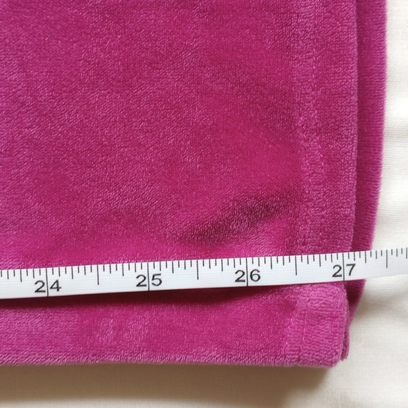 Derek Heart Super Soft Velour Crop Wide Leg Pants M Fuschia 50off3 - Picture 7 of 8